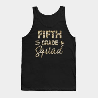 Fifth Grade Camo Teacher Welcome Back To School Tank Top